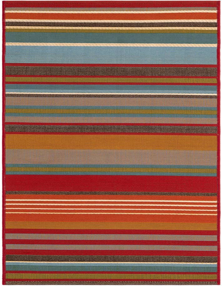Detail image of 2' x 6' Easy-Clean Modern Indoor / Outdoor Runner Rug