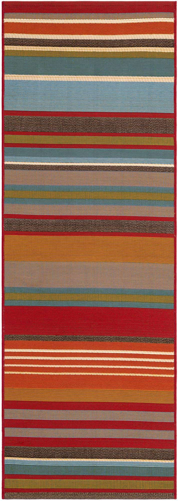 2' x 6' Easy-Clean Modern Indoor / Outdoor Runner Rug