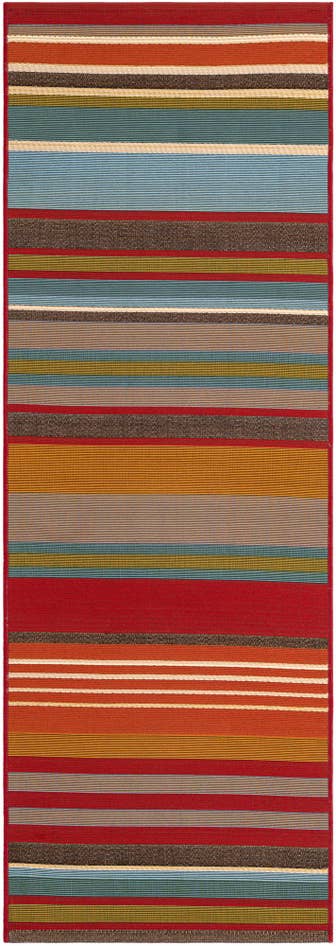 Detail image of 2' x 6' Easy-Clean Modern Indoor / Outdoor Runner Rug