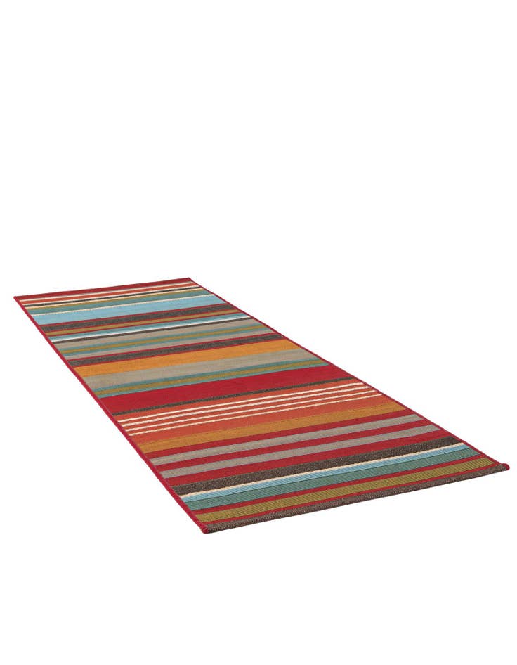 Detail image of 2' x 6' Easy-Clean Modern Indoor / Outdoor Runner Rug