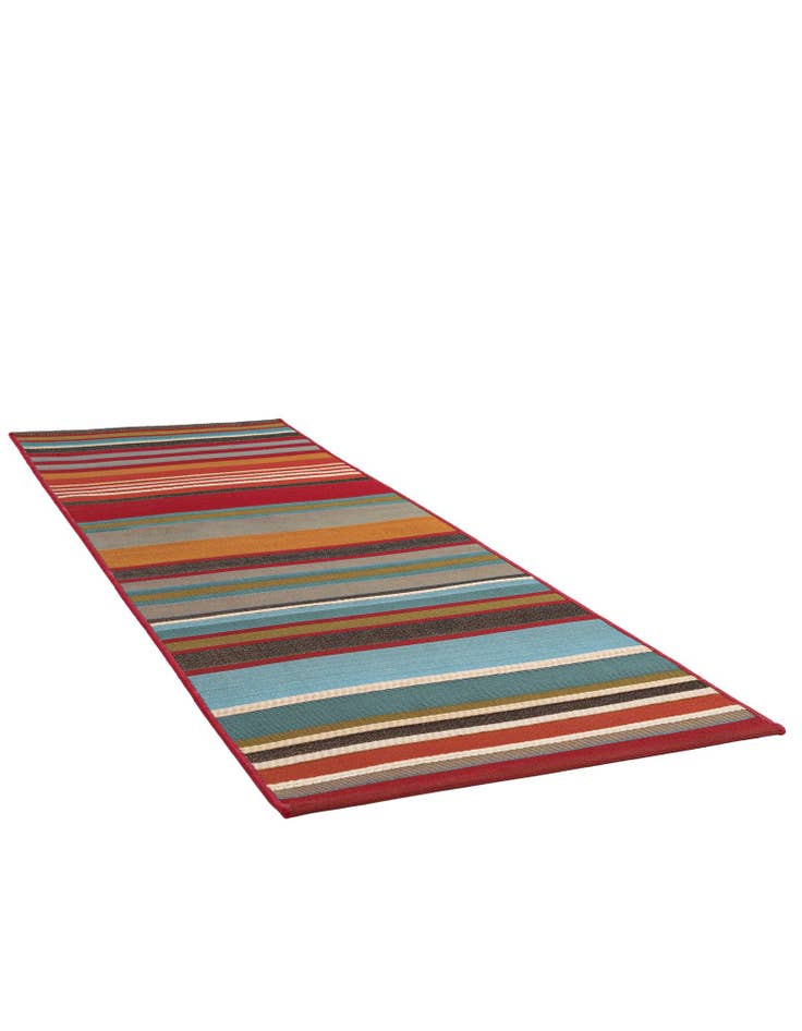 Detail image of 2' x 6' Easy-Clean Modern Indoor / Outdoor Runner Rug