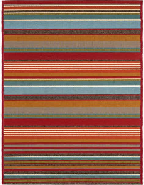 2' x 8' Easy-Clean Modern Indoor / Outdoor Runner Rug