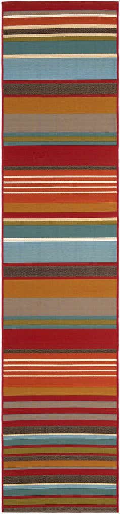 2' x 8' Easy-Clean Modern Indoor / Outdoor Runner Rug