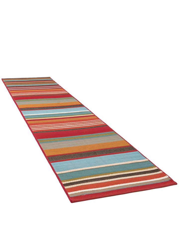 2' x 8' Easy-Clean Modern Indoor / Outdoor Runner Rug