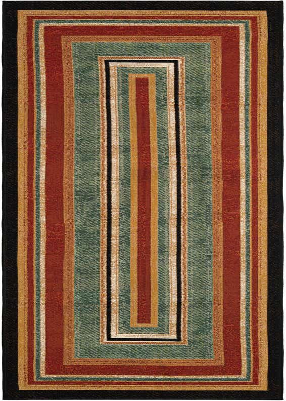 2' 7 x 10' Easy-Clean Modern Indoor / Outdoor Runner Rug