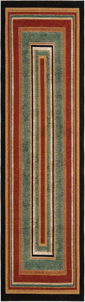 2' 7 x 10' Easy-Clean Modern Indoor / Outdoor Runner Rug