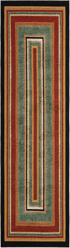 Detail image of 2' 7 x 10' Easy-Clean Modern Indoor / Outdoor Runner Rug