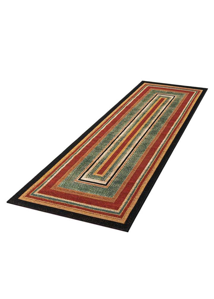 2' 7 x 10' Easy-Clean Modern Indoor / Outdoor Runner Rug