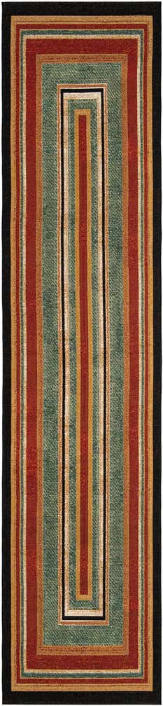 2' 7 x 12' Easy-Clean Modern Indoor / Outdoor Runner Rug