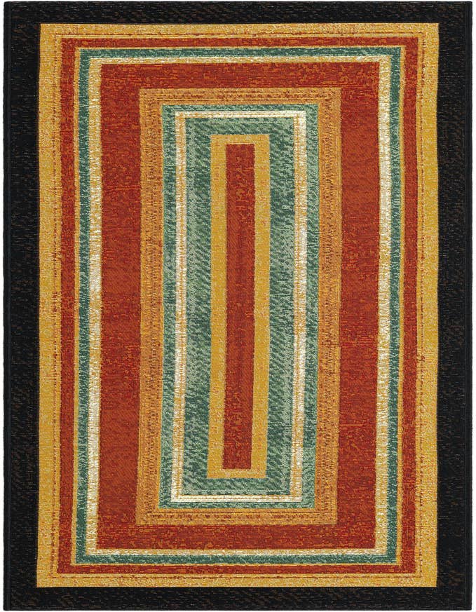 Detail image of 2' x 6' Easy-Clean Modern Indoor / Outdoor Runner Rug
