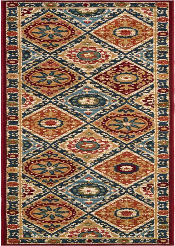 2' 7 x 10' Easy-Clean Modern Indoor / Outdoor Runner Rug