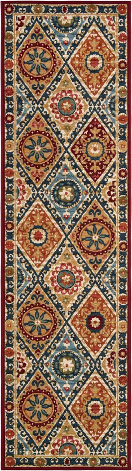 Detail image of 2' 7 x 10' Easy-Clean Modern Indoor / Outdoor Runner Rug