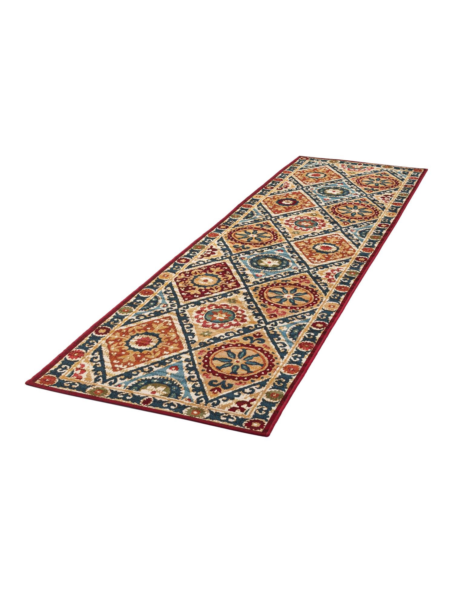 2' 7 x 10' Easy-Clean Modern Indoor / Outdoor Runner Rug