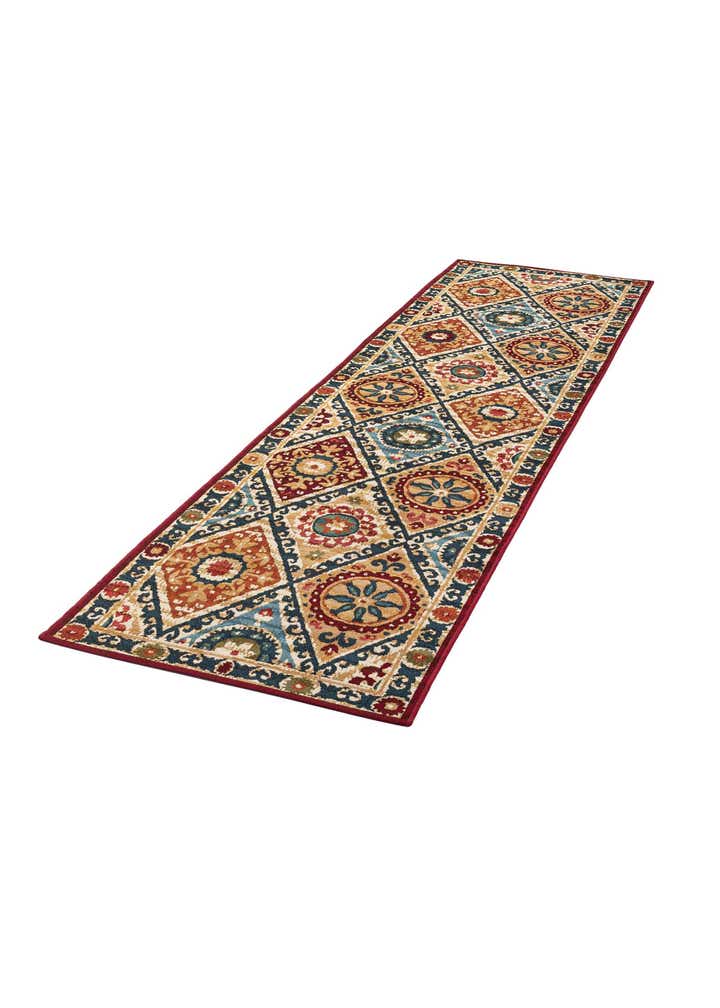 2' 7 x 10' Easy-Clean Modern Indoor / Outdoor Runner Rug