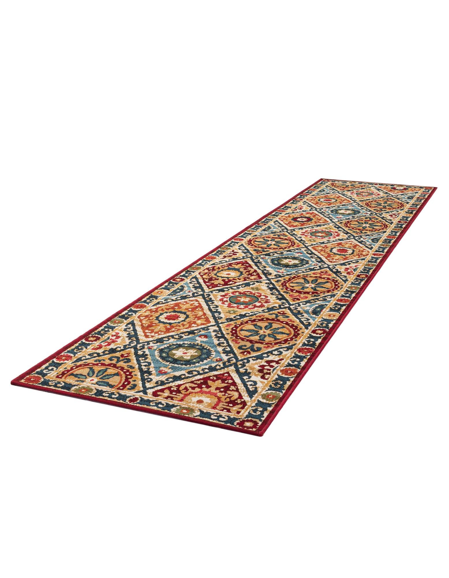 2' 7 x 12' Easy-Clean Modern Indoor / Outdoor Runner Rug