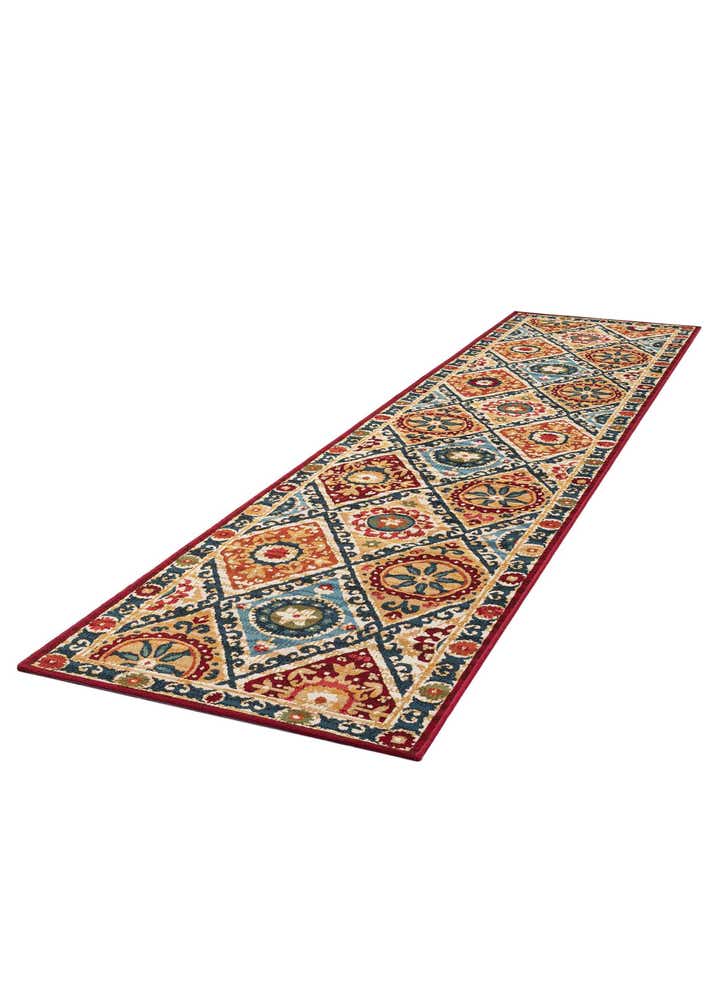 2' 7 x 12' Easy-Clean Modern Indoor / Outdoor Runner Rug