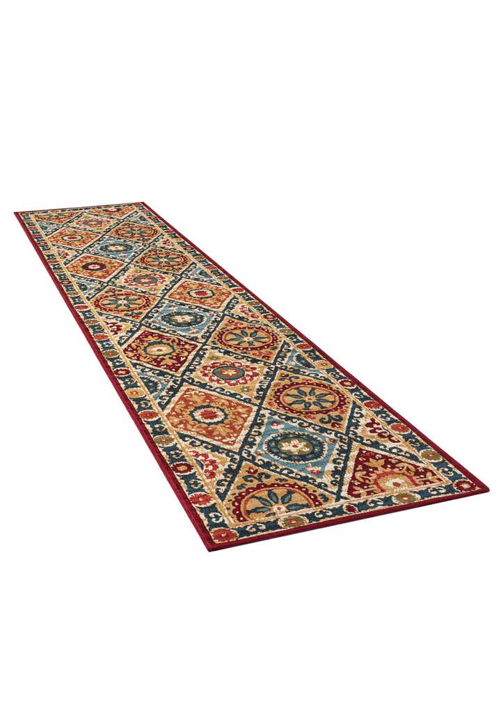 2' 7 x 12' Easy-Clean Modern Indoor / Outdoor Runner Rug