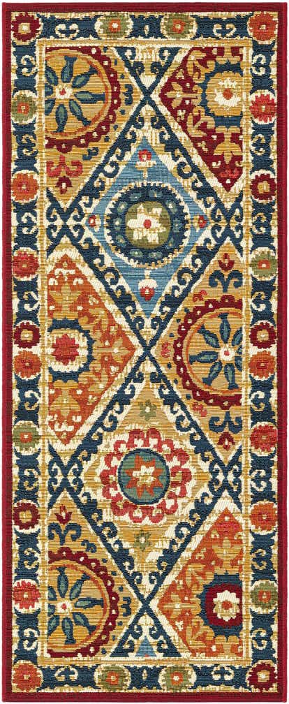 2' x 5' Easy-Clean Modern Indoor / Outdoor Runner Rug