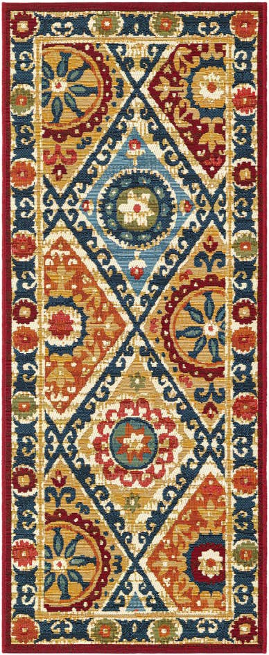 Detail image of 2' x 5' Easy-Clean Modern Indoor / Outdoor Runner Rug