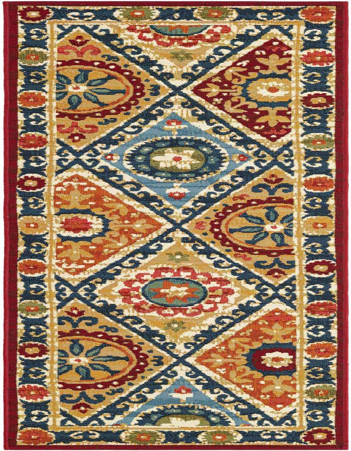 2' x 6' Easy-Clean Modern Indoor / Outdoor Runner Rug