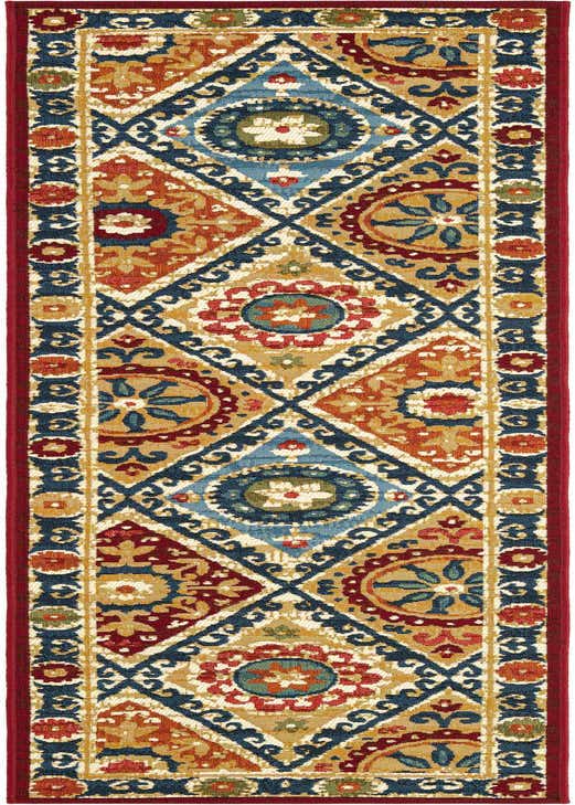 2' x 8' Easy-Clean Modern Indoor / Outdoor Runner Rug