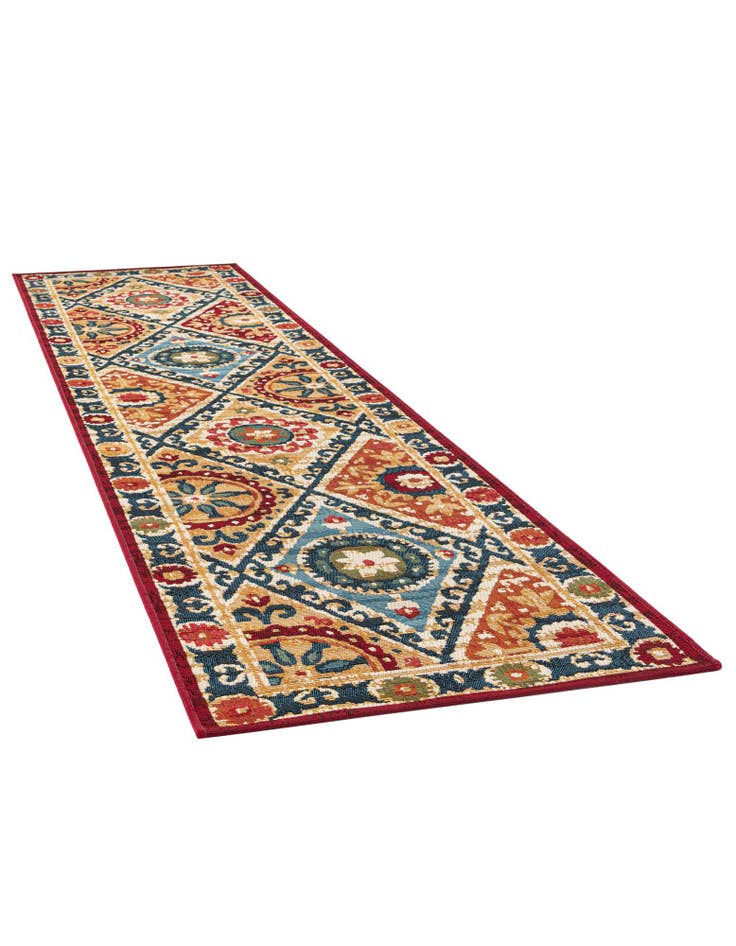 Detail image of 2' x 8' Easy-Clean Modern Indoor / Outdoor Runner Rug