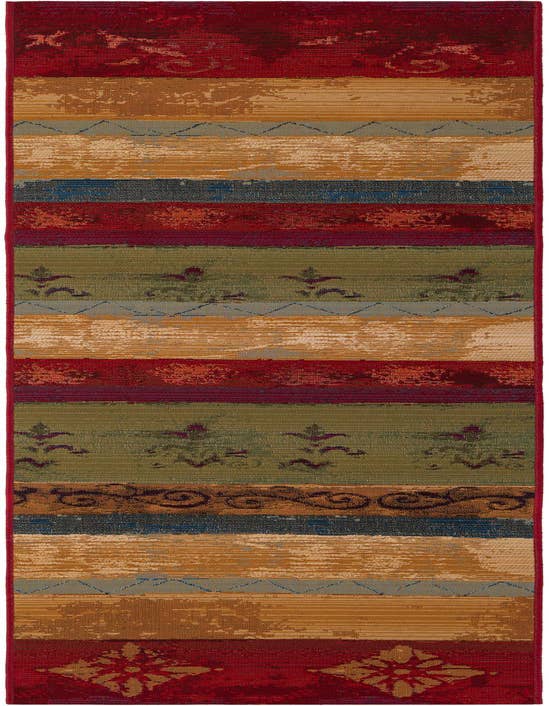 Detail image of 2' x 8' Easy-Clean Modern Indoor / Outdoor Runner Rug
