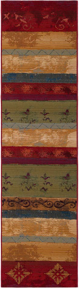Detail image of 2' x 8' Easy-Clean Modern Indoor / Outdoor Runner Rug