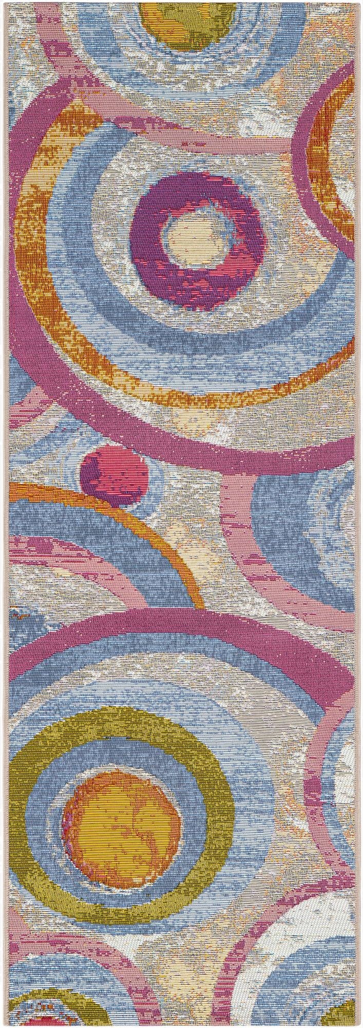 2' x 6'  Washable Modern Indoor / Outdoor Runner Rug