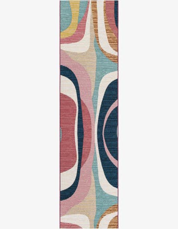Easy-Clean Modern Indoor / Outdoor Runner Rug