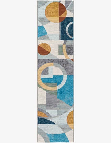 2' x 8' Easy-Clean Modern Indoor / Outdoor Runner Rug