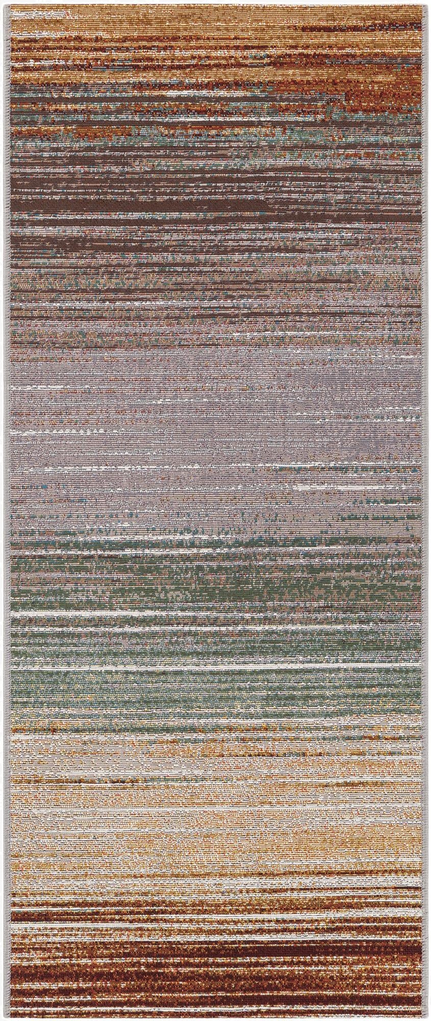 2' x 5'  Washable Modern Indoor / Outdoor Runner Rug