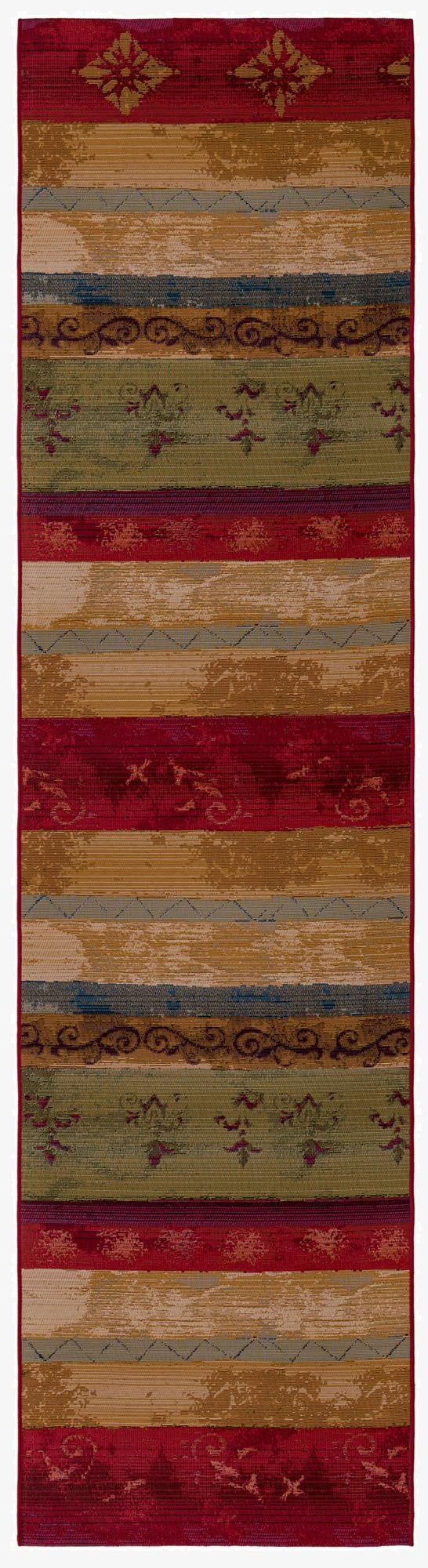 2' 7 x 9'  Washable Modern Indoor / Outdoor Runner Rug