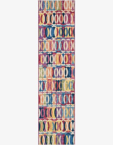 2' x 8' Easy-Clean Modern Indoor / Outdoor Runner Rug