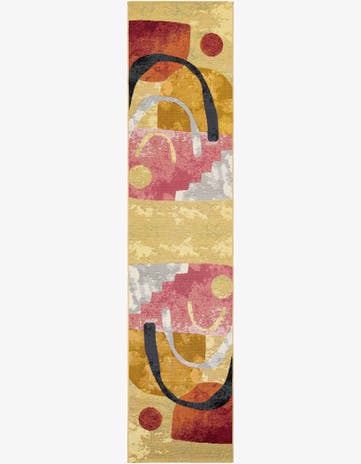 Easy-Clean Modern Indoor / Outdoor Runner Rug