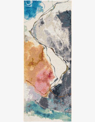 2' x 5' 1 Easy-Clean Modern Indoor / Outdoor Runner Rug