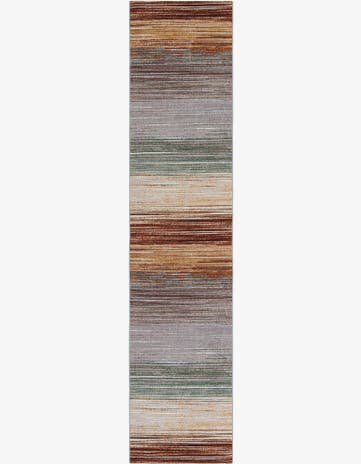 2' 7 x 12' Easy-Clean Modern Indoor / Outdoor Runner Rug