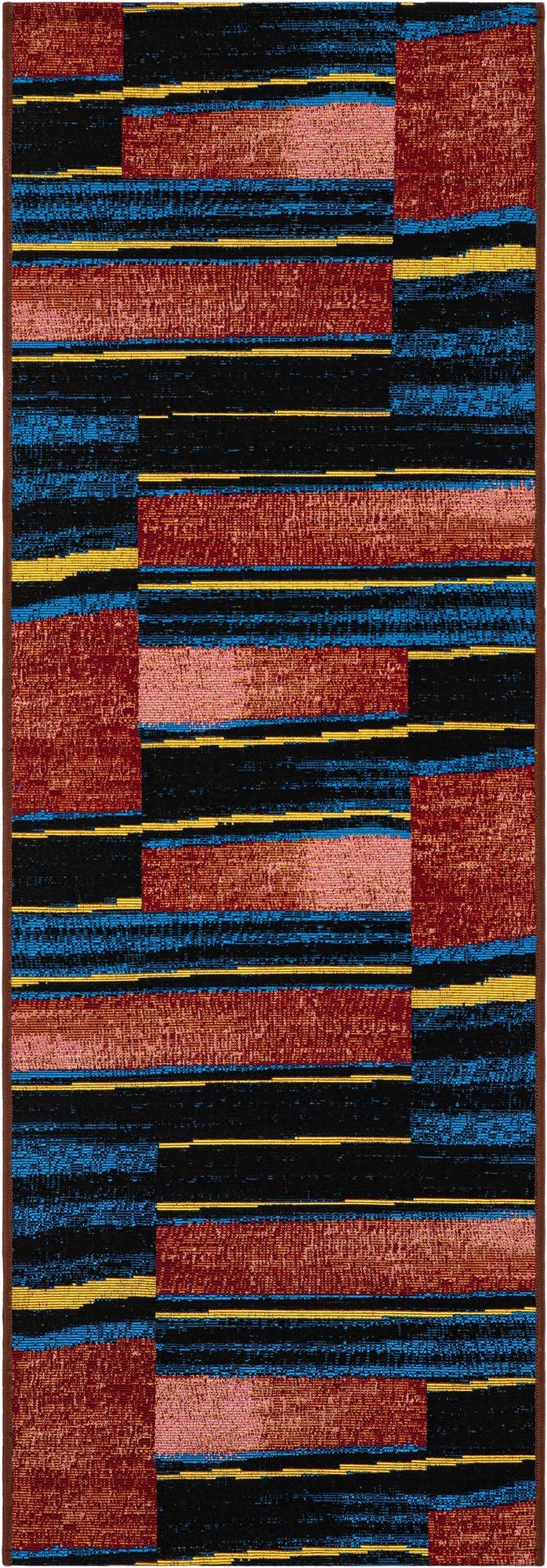 Primary image 2' x 6'  Washable Modern Indoor / Outdoor Runner Rug