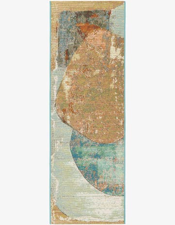 2' x 6' 1 Easy-Clean Modern Indoor / Outdoor Runner Rug