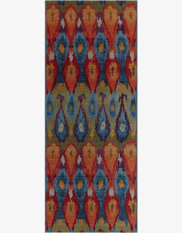 2' 7 x 7' Easy-Clean Modern Indoor / Outdoor Runner Rug