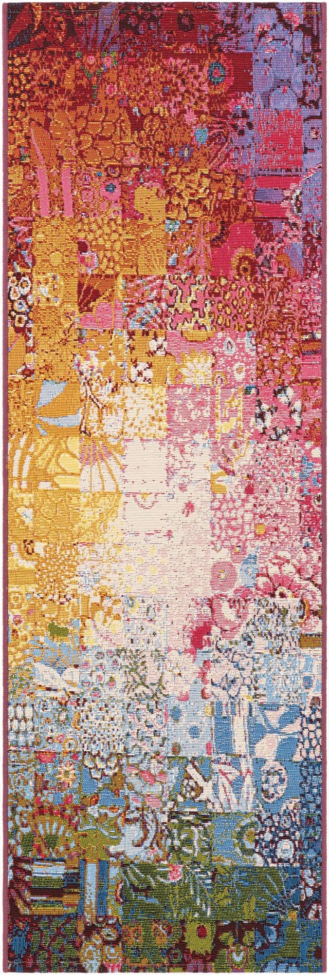 2' x 6'  Washable Modern Indoor / Outdoor Runner Rug