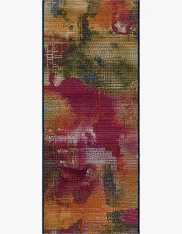 2' x 5' Easy-Clean Modern Indoor / Outdoor Runner Rug