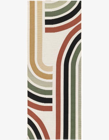 2' x 5' Easy-Clean Modern Indoor / Outdoor Runner Rug