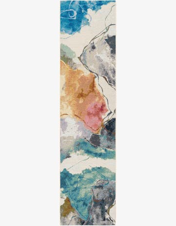 2' x 8' Easy-Clean Modern Indoor / Outdoor Runner Rug