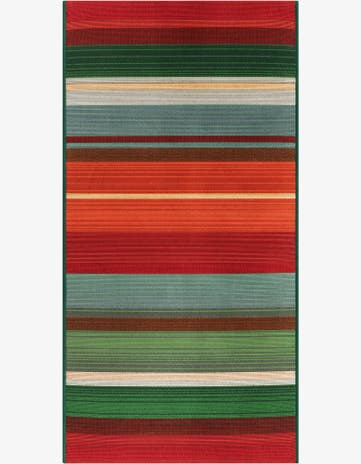 2' x 4' Easy-Clean Modern Indoor / Outdoor Runner Rug