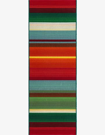 2' x 6' Easy-Clean Modern Indoor / Outdoor Runner Rug