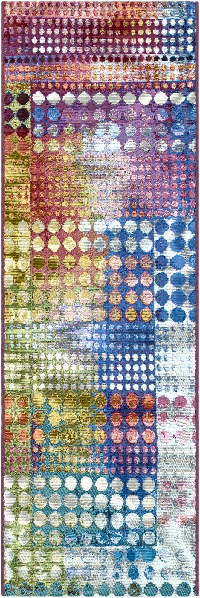 2' x 6'  Washable Modern Indoor / Outdoor Runner Rug