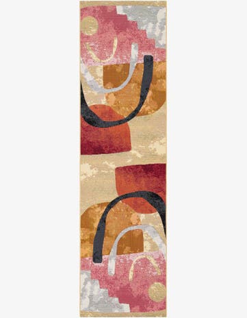 Easy-Clean Modern Indoor / Outdoor Runner Rug