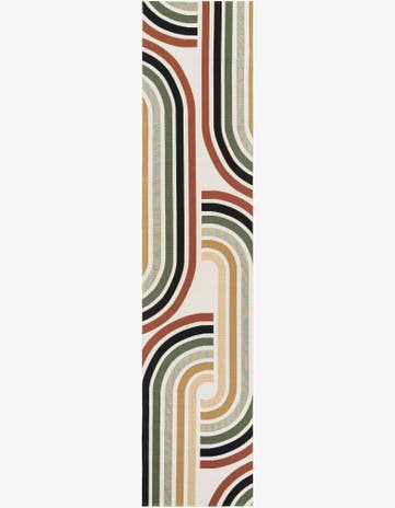 Easy-Clean Modern Indoor / Outdoor Runner Rug