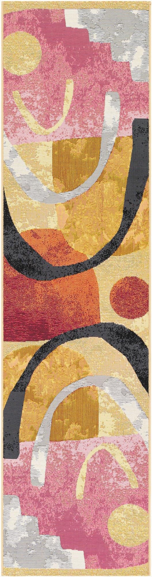 2' x 8'  Washable Modern Indoor / Outdoor Runner Rug